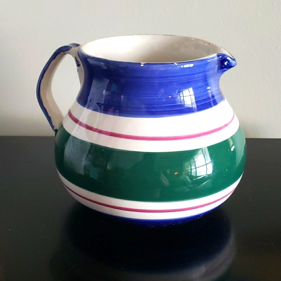 Vintage 90's {Furio} Pottery Pitcher Vase - Picture 1 of 3
